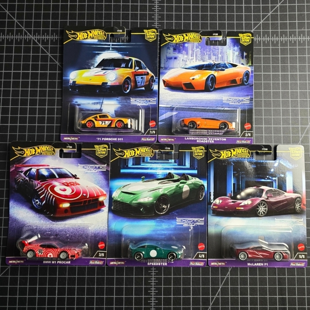MATTEL HOT WHEELS PREMIUM 2023 CAR CULTURE EXOTIC ENVY